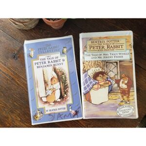 VHS Beatrix‎ Potter Tale of Peter Rabbit Jeremy Fisher Benjamin Bunny Movies
